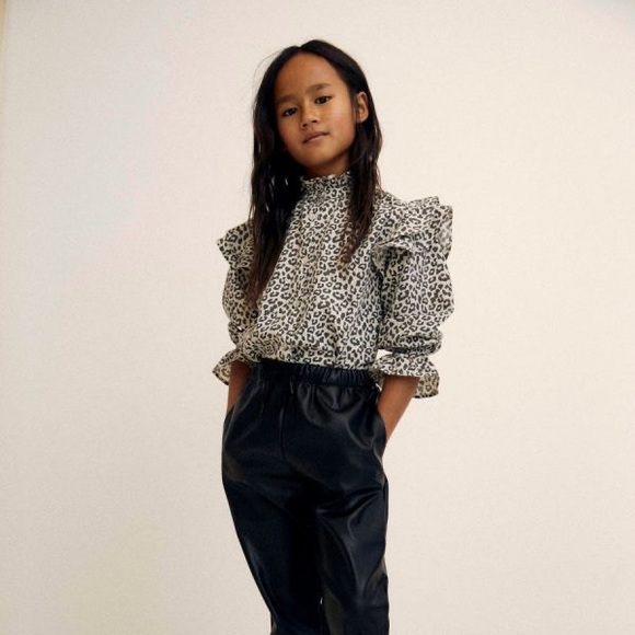 The new Society Gannin Blouse Leopard 2Y - Picture 1 of 5